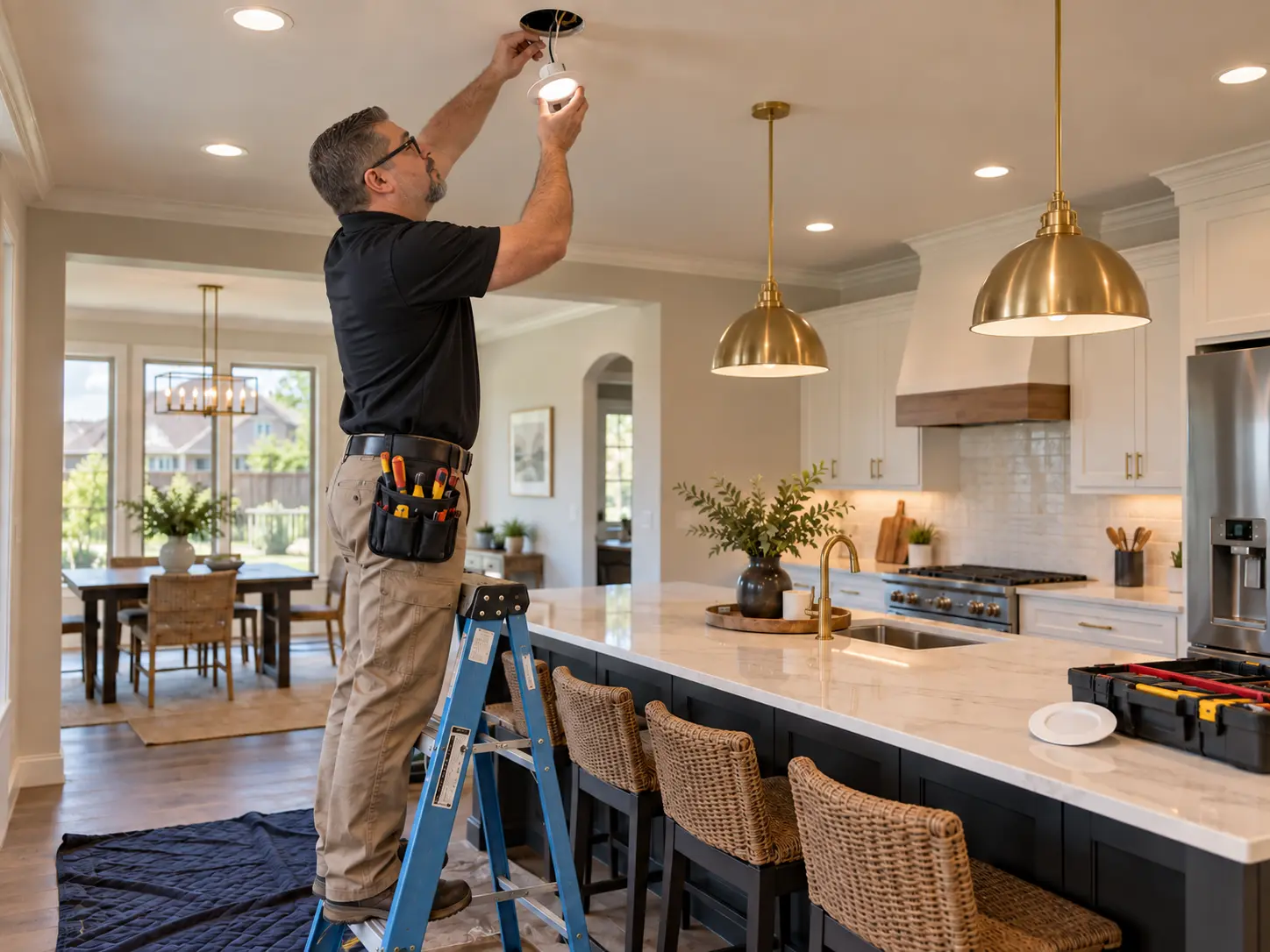 Residential and commercial lighting installation
